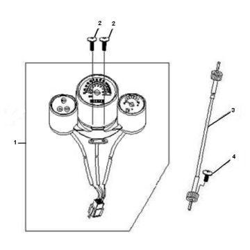 Compteur Senzo Retro GT2 4 temps