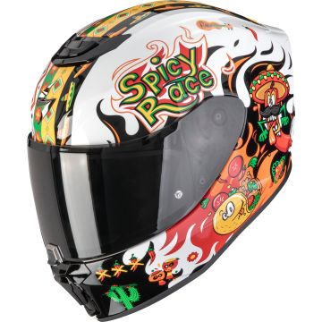 Scorpion Casque enfant EXO-JNR Air Yucatán blanc / orange / noir
