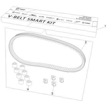 Kit de transmission MP3 500 LT Sport 2014-2016