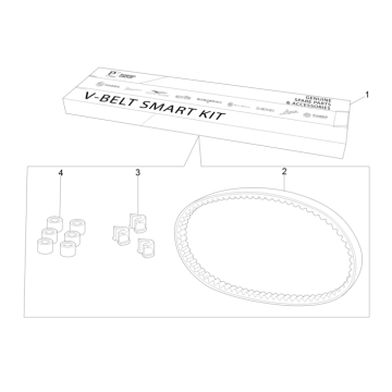 Kit de transmission Piaggio NRG Power DD 2007-2017
