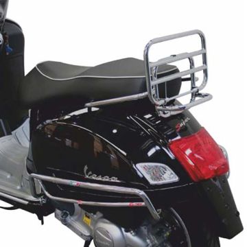 Porte-bagages pliable Faco chromé pour Vespa GTS