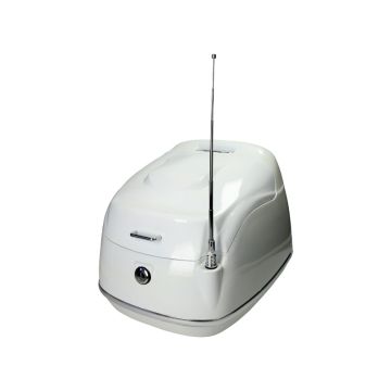 Top case 26 litres Grande Retro blanc brillant KM