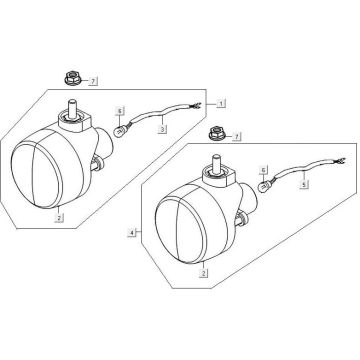 Feu clignotant Kymco MXU 300R