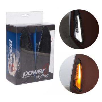 Jeu de clignotants led Vespa Primavera / Sprint Audi 2.0 fumé Power1 avant