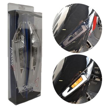 Jeu de clignotants Piaggio Zip 2000-> led Power 1 (Audi Look transparent) avant