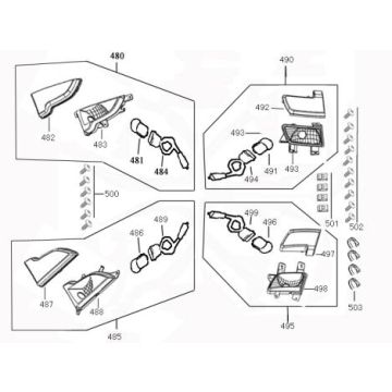 Clignotants Benzhou ZN50QT-36 noirs