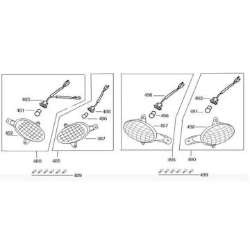 Feux clignotants China Joy anthracite mat