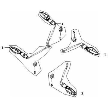 Clignotants China Strada 50 4T AC