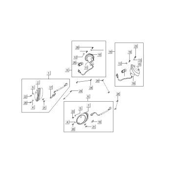clignotants Kymco Sento 4 temps Rose