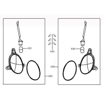 Clignotants Neco Borsalino Oro noir mat