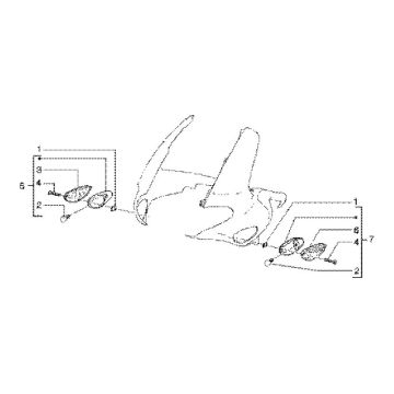 Clignotants Gilera Runner FXR 180 2T LC