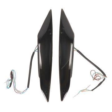 Jeu de clignotants à led Sport-1 fumé foncé Piaggio Zip 2000-> DMP avant