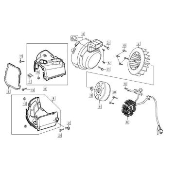 Allumage/refroidissement Kymco Maxxer 90 Black