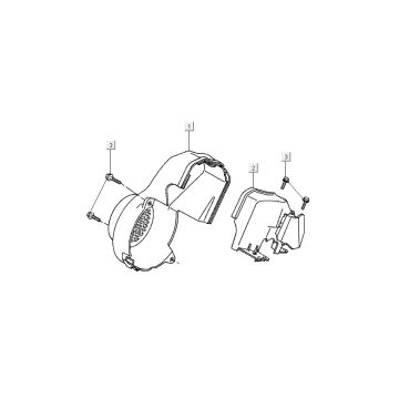 Capots de refroidissement Kymco DJ 50 2T AC noir