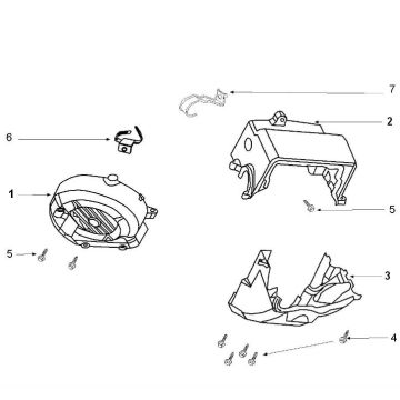 Capots de refroidissement Peugeot Speedfight 3 50 4T AC