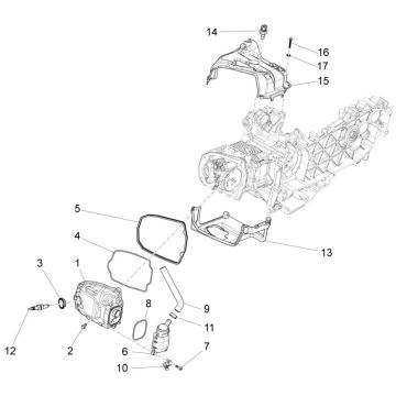 Couvercle de soupapes - Bougie Piaggio Liberty 125 IGET 3V ABS Euro 5