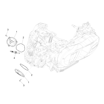 Couvercle de soupapes - Bougie Piaggio Medley 125 ie ABS Euro 5 2021-2022