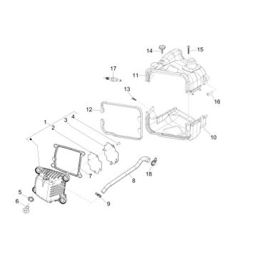 Capots de refroidissement - Couvercle de soupapes - Bougie Vespa Primavera 50 4T 2V AC 25km/h