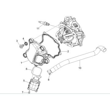 Capot de tête Vespa GTV 250 4T 4V IE