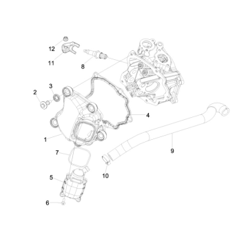 Couvre-bâton Piaggio MP3 300LT Sport 2009-2014