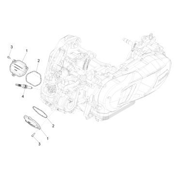 Couvercle de soupapes - Bougie Vespa GTS 125 ie ABS Euro 5 2021