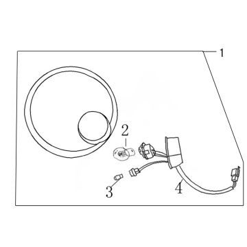 Optique de phareBenzhou YY50QT-45A fumé