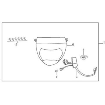 Optique de phareBTC Streetline anthracite plat