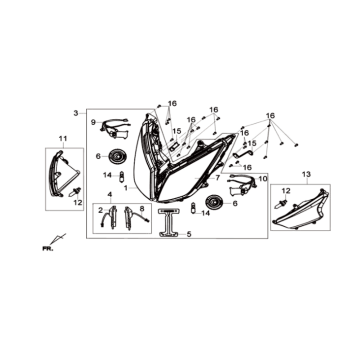 Phare KPL. Sym Joymax 125I ABS