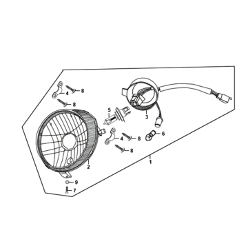 Optique PharekPL Sym Fiddle II Euro4 (WH-006) blanche