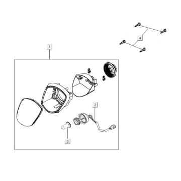 Optique de phareKymco Like 125cc