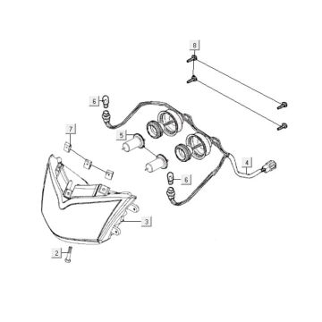 Optique de phareKymco People S 300i