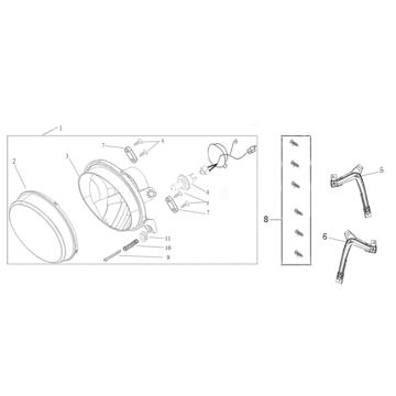Phares /bandes LED Agm Veterano