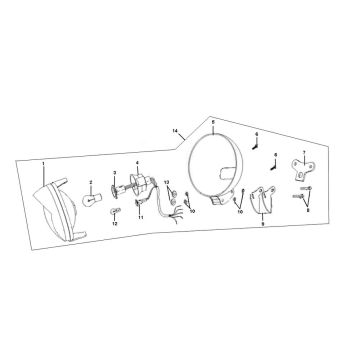 Optique de phareRover Classic 4 temps