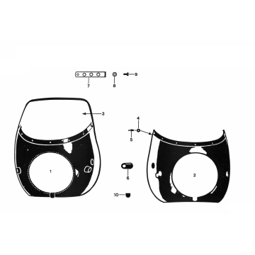 Aileron avant Zundapp KS 50 530-011 et 500