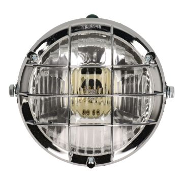 Grille ronde universelle Phare 105 mm noir/chrome BA20D