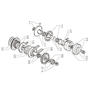 Embrayage Beta ARK-Tribe AC blanc 2009 2 temps