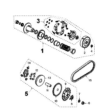 Embrayage Peugeot Kisbee noir