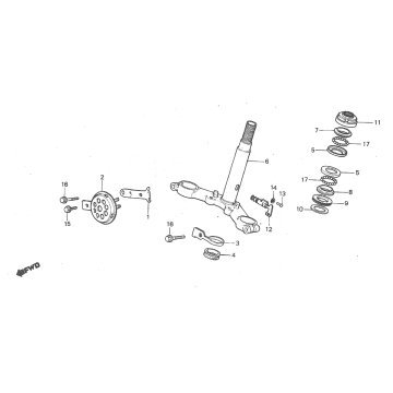 Crown Piece - Casque - Klaxon Honda MT50