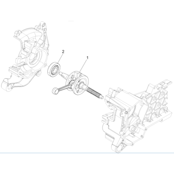 Vilebrequin 4 temps Piaggio Liberty 50 (IGET Euro 5)