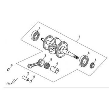 Vilebrequin Sym X'PRO 125
