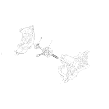 Vilebrequin Vespa Primavera 4 temps 3 soupapes (injection euro4 iget)