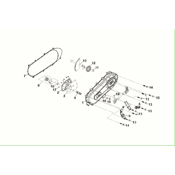 Couvercle de carter Sym Fiddle All Euro 5