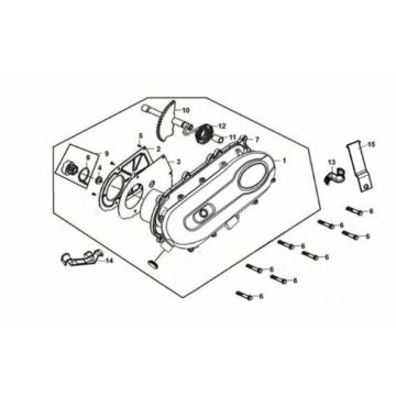L. crank case cover Sym Crox 50 E5