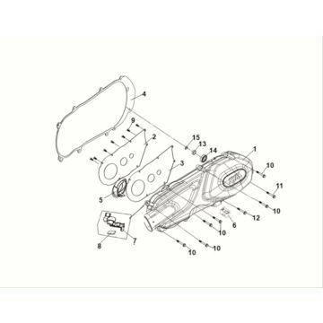 L. crank case cover Sym Symphony ST 125i LC E5