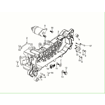 Couvercle de carter Sym Fiddle All Euro 5