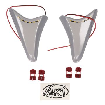 bande led Kymco Agility argent avant au niveau des phares