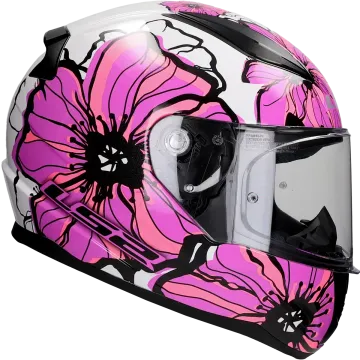 Casque integral LS2 Rapid II FF353 Poppies rose