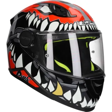 Casque enfant LS2 Kid Punk FF812 gris / rouge