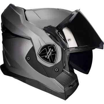 Casque modulable (mentonnière réversible) LS2 Advant X Solid FF901 titane mat