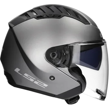 Casque jet LS2 Copter II OF600 titane mat